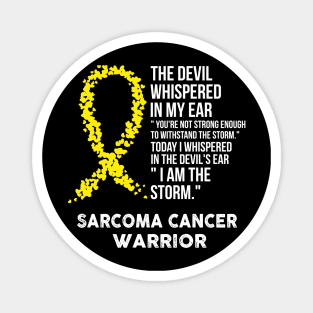 The Devil- Sarcoma Cancer Awareness Support Ribbon Magnet